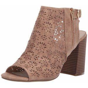 Fergalicious Parney Peep Toe High Heel Sandal Nude 8 M